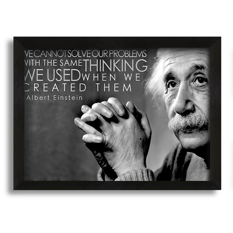 Maturi Einstein Thinking - Picture Frame Graphic Art on Canvas ...
